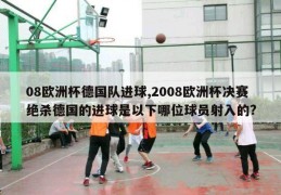 08欧洲杯德国队进球,2008欧洲杯决赛绝杀德国的进球是以下哪位球员射入的?