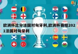 欧洲杯比分法国对匈牙利,欧洲杯赛程2021法国对匈牙利