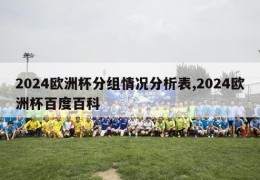 2024欧洲杯分组情况分析表,2024欧洲杯百度百科