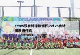 cctv5没有转播欧洲杯,cctv5有转播欧洲杯吗